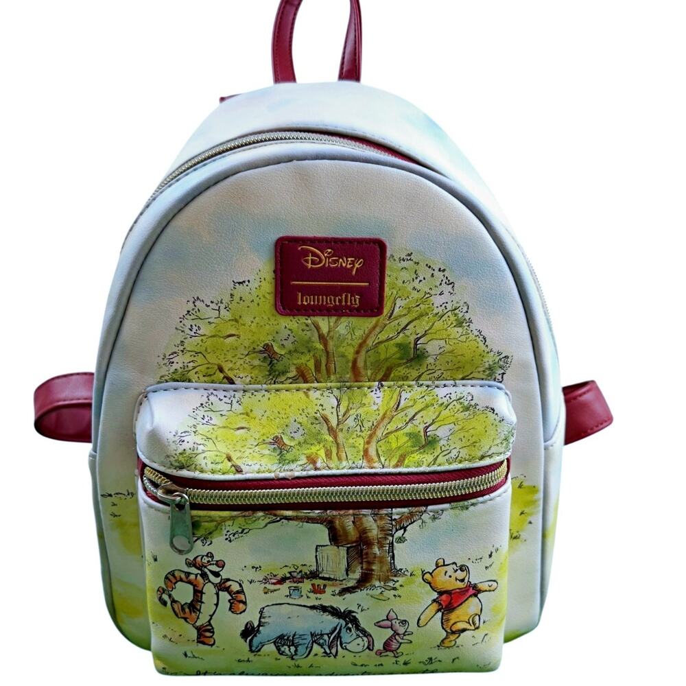 Disney Loungefly Winnie the Pooh & Friends Always Adventure Sketch Mini Backpack - Picture 1 of 8